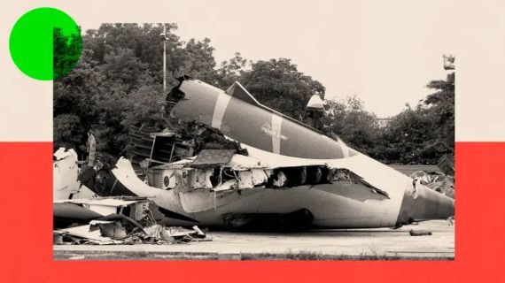 The crashed Air India flight 171